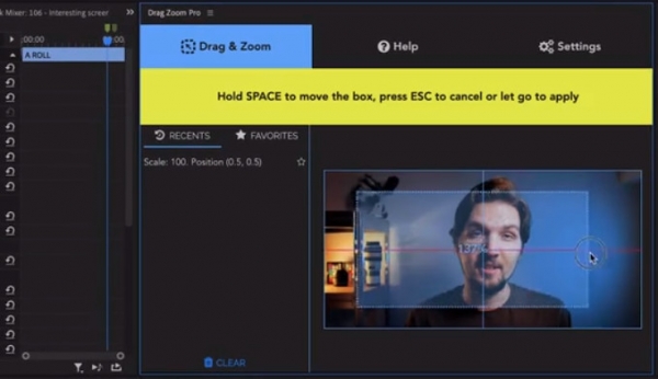 鼠标自由拖拽模糊旋转缩放PR脚本Drag Zoom Pro 1.1.7 for Adobe Premiere Pro 免费版