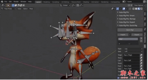 三维角色自动绑定插件Blender Market Auto-Rig Pro – Quick Rig V.1.26.46 免费版