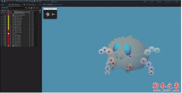 AE多图层快速父子链接角色绑定工具 Sticky Web V1.1 免费版 + 使用教程