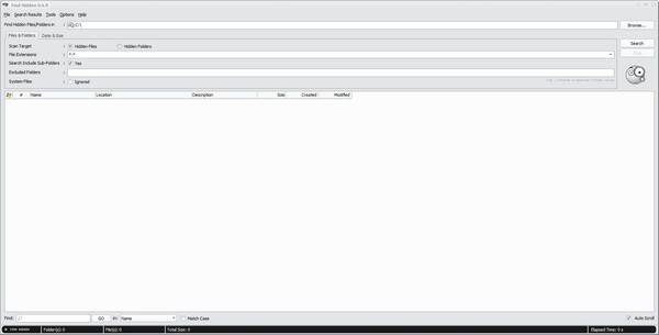 Findhidden(隐藏文件查找软件) v0.6.9 免费安装版