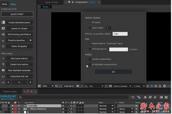 AE英文字母书写MG动画制作脚本 Font Manager 2.0.1 免费版 + 使用教程