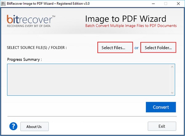BitRecover Image to PDF Wizard(Image转PDF转换工具) v3.1.0 官方安装版