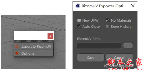 RizomUV Exporter Extended(c4d桥接展UV插件) 1.95 for C4D R19-R23 免费版