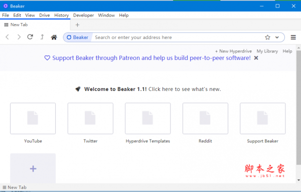 Beaker Browser(烧杯浏览器) v1.1.0 免费安装版