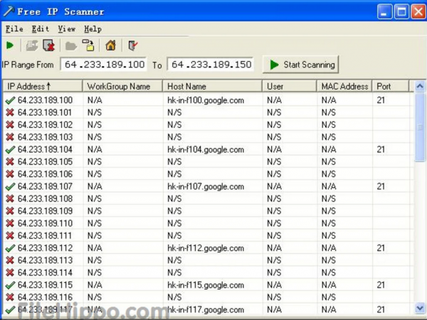 Free IP Scanner IP端口扫描工具 v3.3 官方免费版