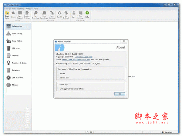 jprofiler(Java性能分析工具) v10.1.3 免费特别版(附注册码+安装教程) 64位