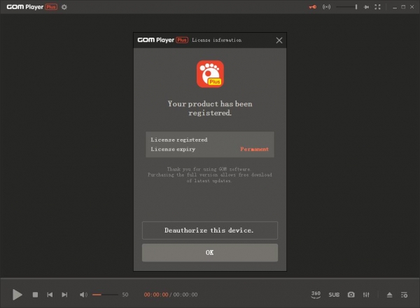 GOM Player Plus v2.3.92.5362 64位 (高级视频播放器) 汉化绿色免费版