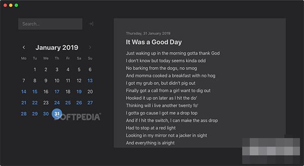 Mini Diary for Mac(日记应用程序) V2.1.0 苹果电脑版