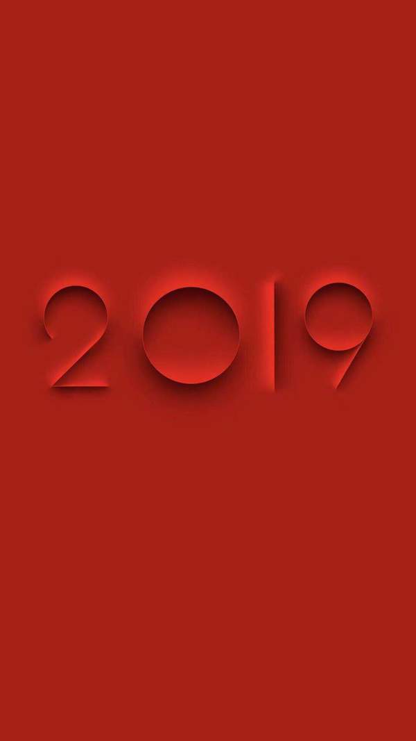 2019猪猪图案新年倒计时手机壁纸 8P高清无水印版
