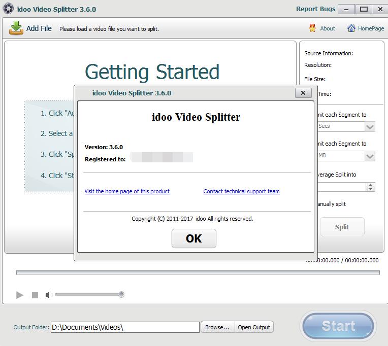 idoo Video Splitter(视频分割)V3.6.0 英文安装版(附注册机+安装注册使用教程)