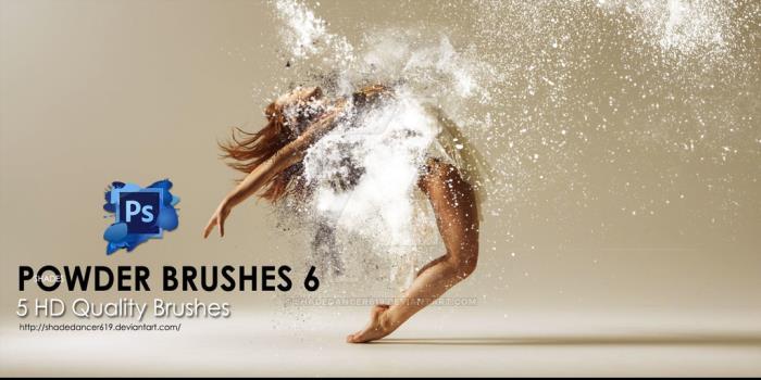 Photoshop粉尘扩散、粉尘爆炸效果素材笔刷 免费版