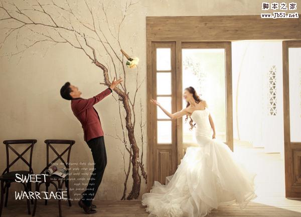 外景婚纱照ps清晰调色动作 免费版