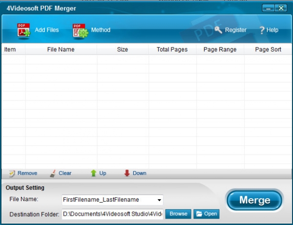 4Videosoft PDF Merger(PDF合并软件) 3.0.38 官方免费安装版
